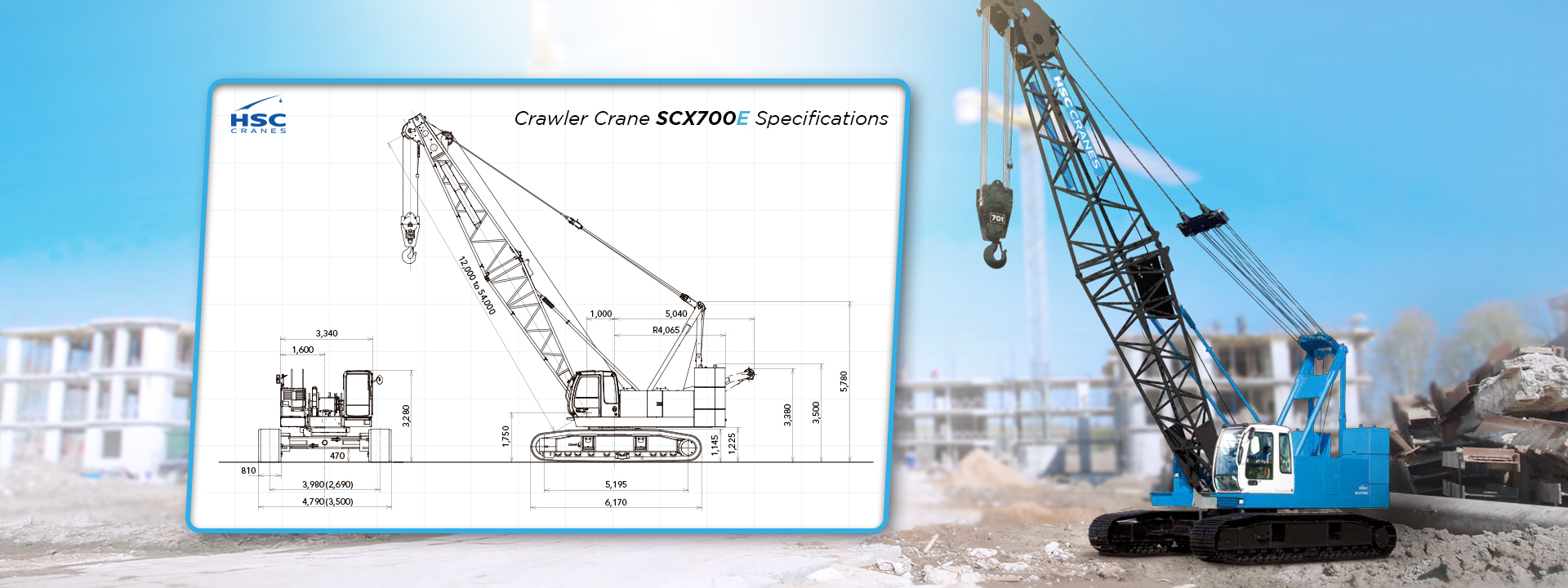 Crawler crane scx700e